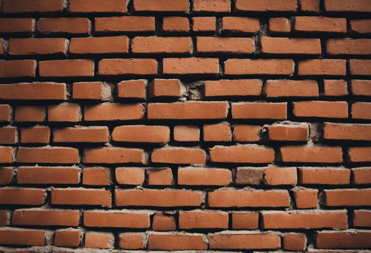 Construction de mur de briques avec une grande attention aux détails